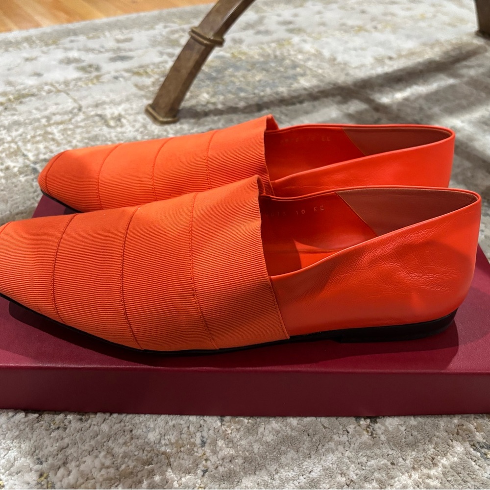 Salvatore Ferragamo Orange Men’s  Loafers